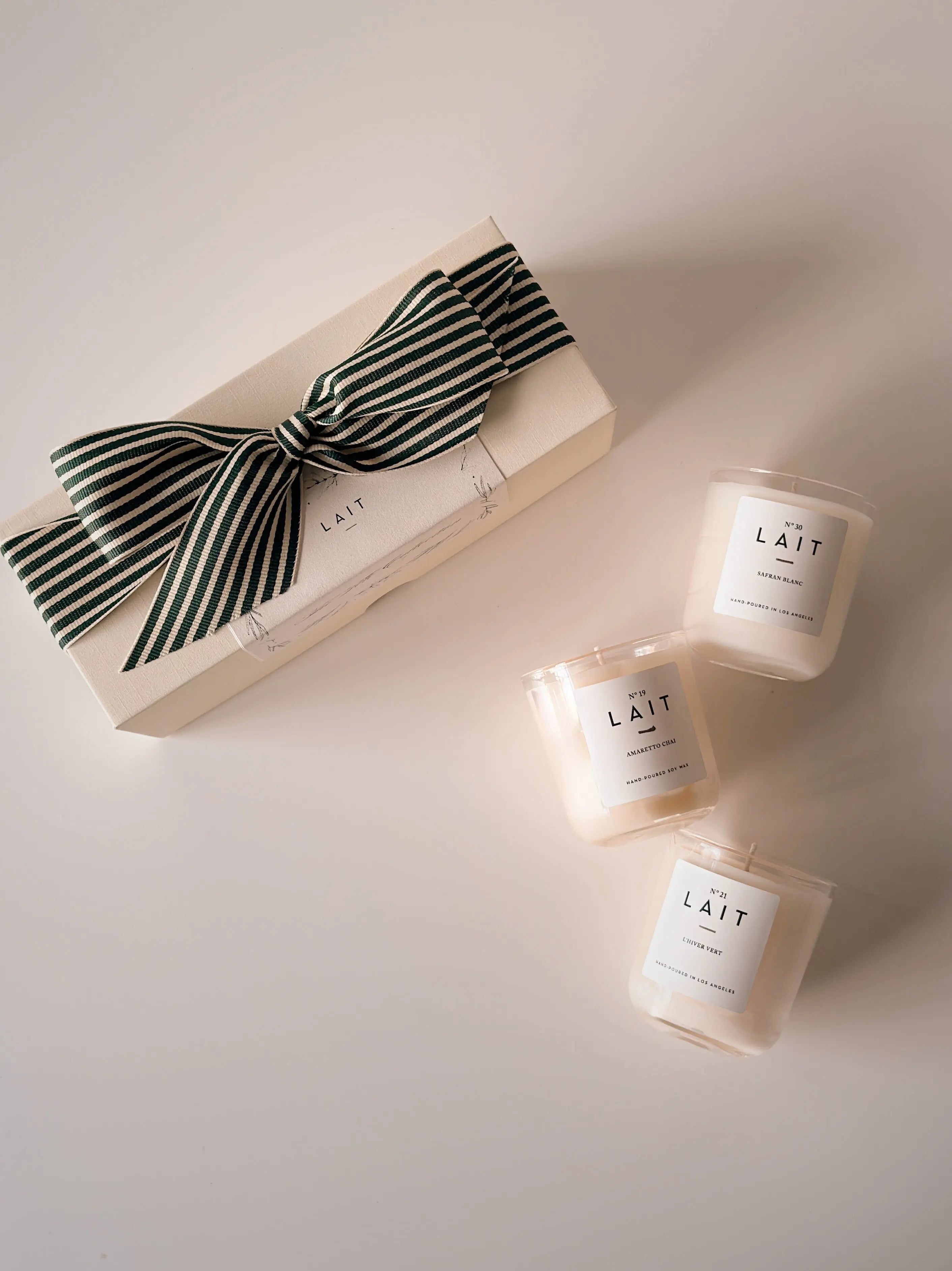 HOLIDAY MINI VOTIVE CANDLE TRIO GIFT SET (2.8oz) SHOP LAIT