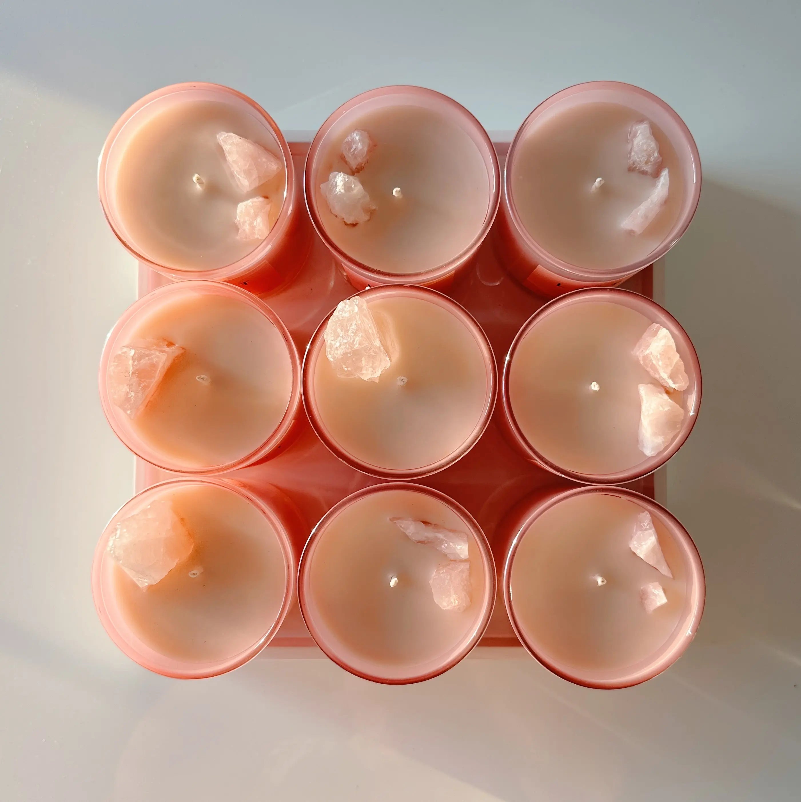 N°20 LA VIE EN ROSE QUARTZ CRYSTAL CANDLE *LIMITED EDITION* SHOP LAIT