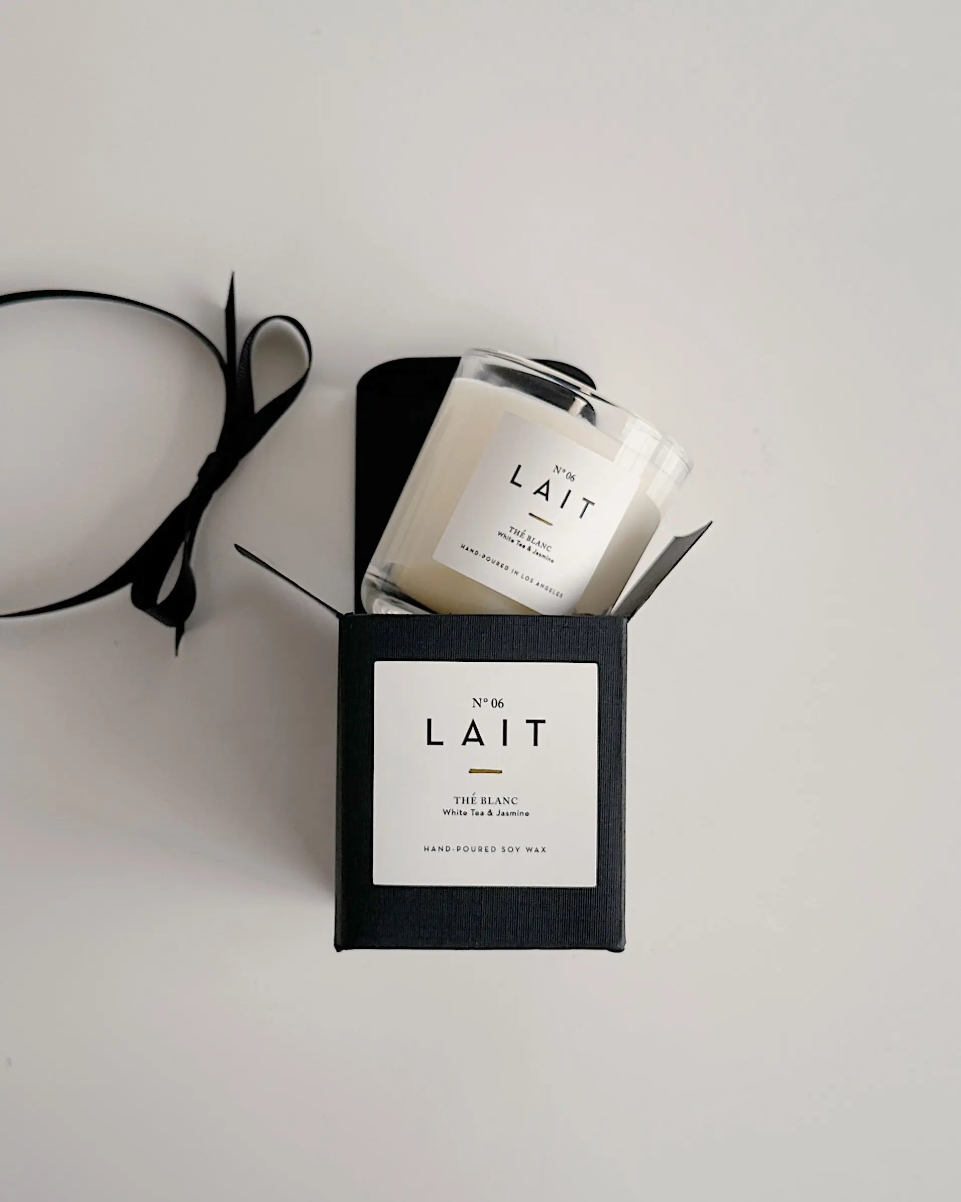 N°06 THÉ BLANC (WHITE TEA) PETITE BOXED CANDLE (3.5OZ) SHOP LAIT