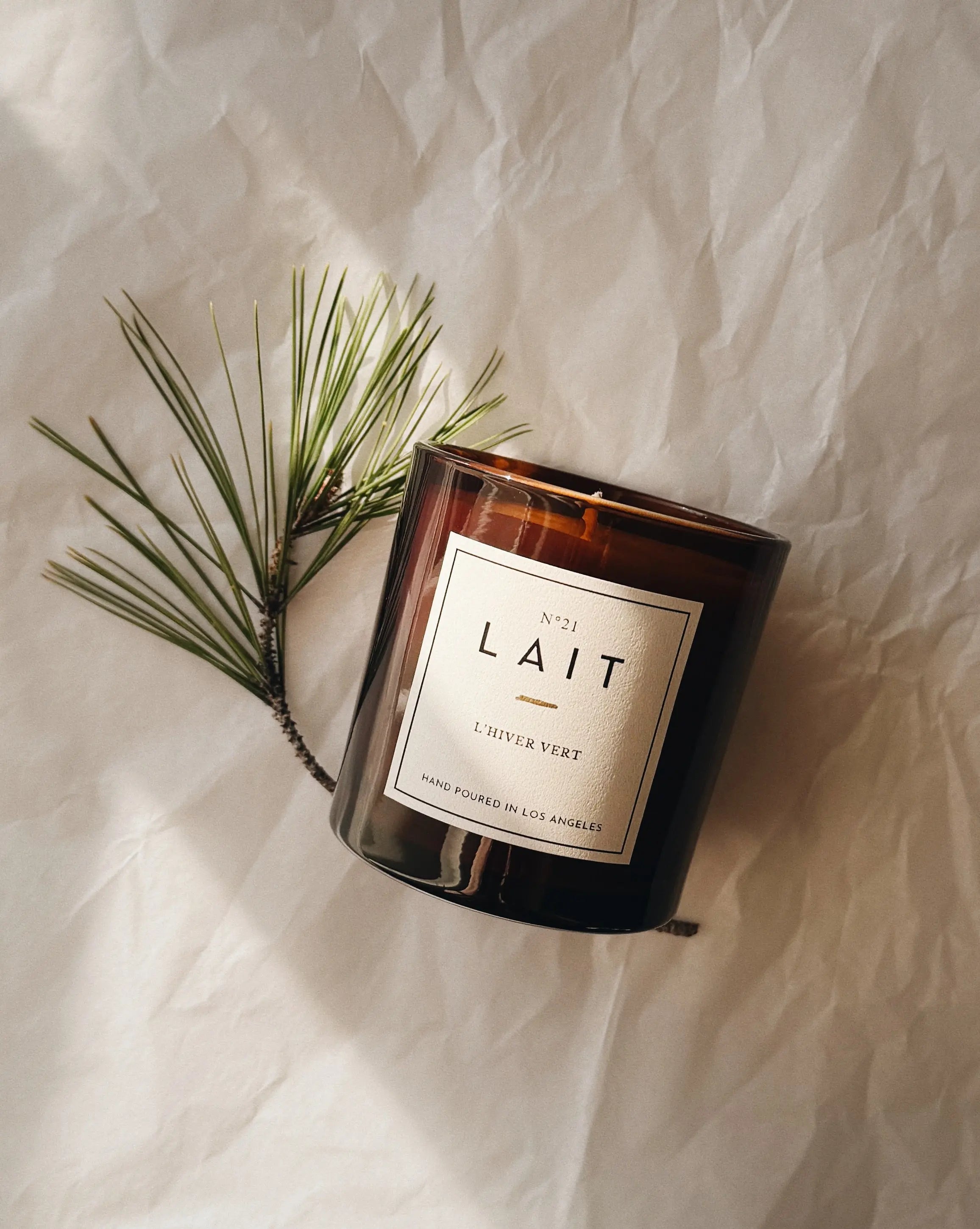 N°21 L'HIVER VERT (GREEN WINTER) 7OZ CANDLE SHOP LAIT