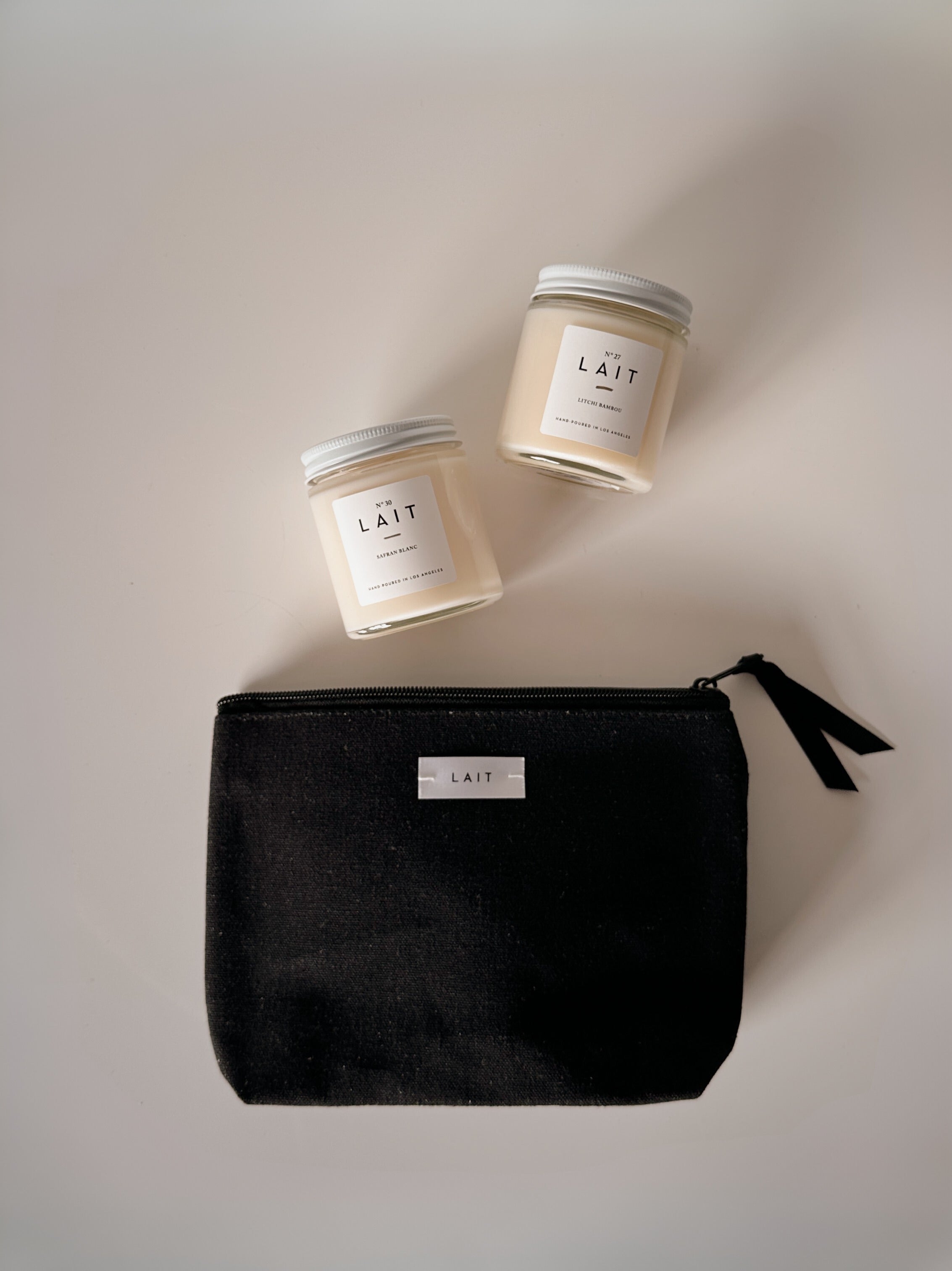 DUO CANDLE GIFT SET WITH TRAVEL BAG